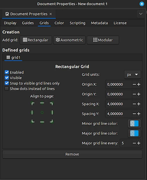 Tela do Inkscape