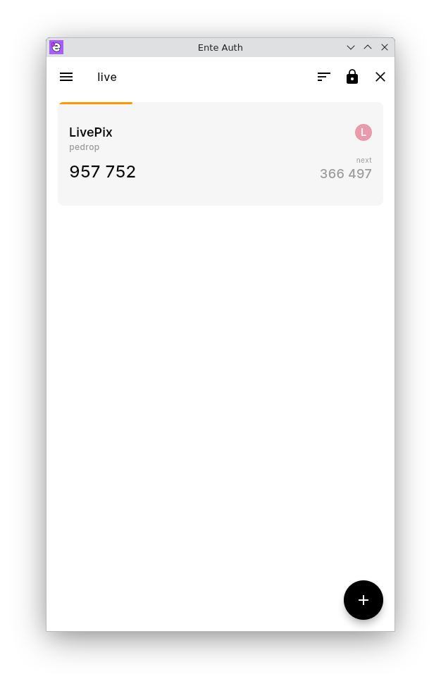 Interface do Ente Auth Mobile e Desktop